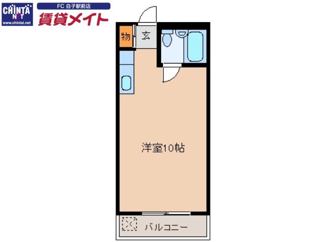 リバティールーク(ワンルーム/1階)の間取り写真