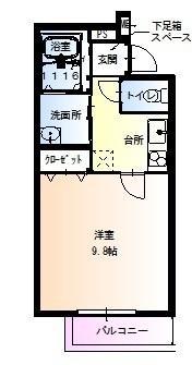 フジパレス堺南長尾5番館(1K/3階)の間取り写真