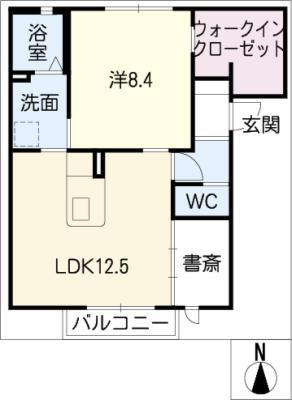 クラヴィエ碓井(1LDK/1階)の間取り写真