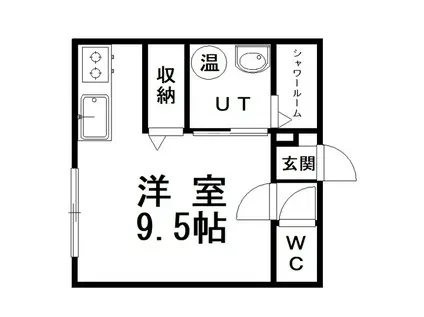 ALBATROSS(ワンルーム/1階)の間取り写真