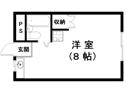 第一廣田シティハイツ(ワンルーム/2階)の間取り写真