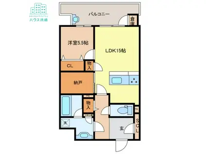 ビバシティ長崎オーシャンフロント(1SLDK/3階)の間取り写真