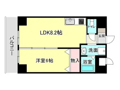 ソルトシティ浜松(1LDK/5階)の間取り写真