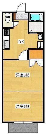 フローレンス光陽(1K/1階)の間取り写真