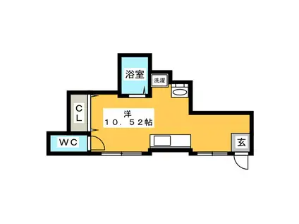 加佐登ライフ(ワンルーム/1階)の間取り写真