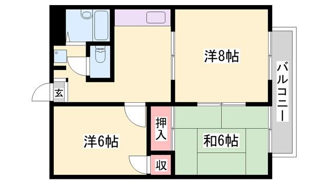 コンフォート松南(3DK/3階)の間取り写真