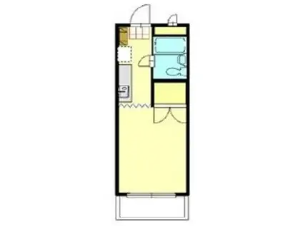 サンアベニュー・金子(1K/1階)の間取り写真