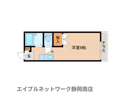 ミッキーくわやま(ワンルーム/1階)の間取り写真