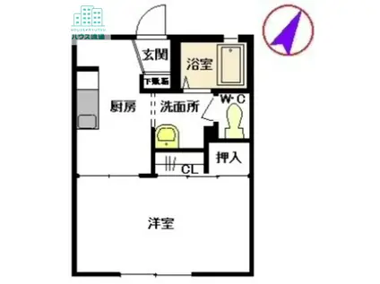 シャーメゾンさつき(1K/1階)の間取り写真