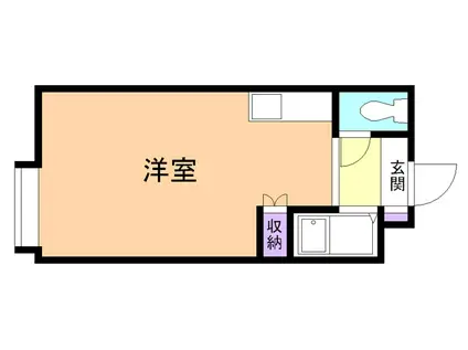 エクセル東和(ワンルーム/1階)の間取り写真