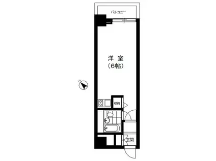 アルス代官山(ワンルーム/4階)の間取り写真