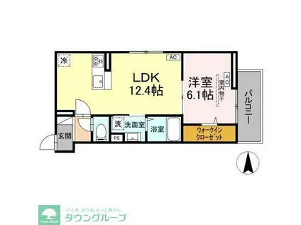 セレスティア南花畑IV(1LDK/3階)の間取り写真