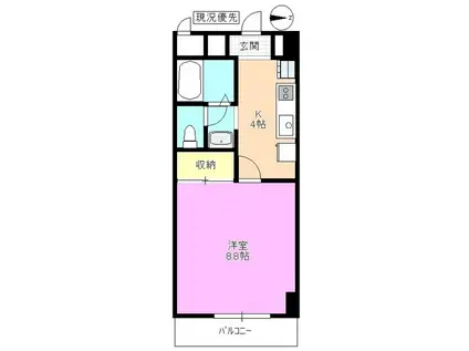 セジュール本郷(1K/2階)の間取り写真