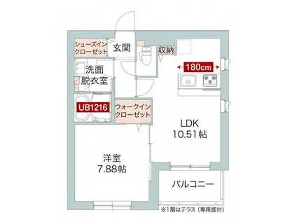 CLAILIO高津(1LDK/3階)の間取り写真