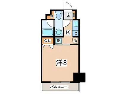 レジディア新横浜(1K/6階)の間取り写真
