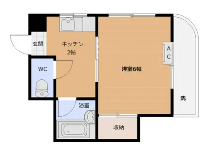 マノア草牟田(1K/5階)の間取り写真