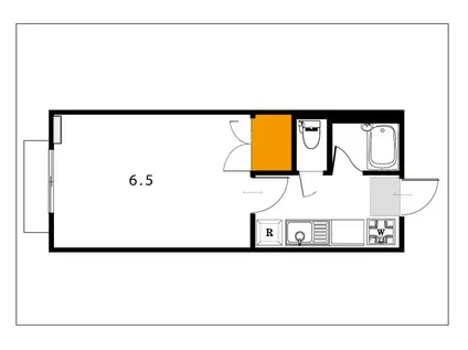 セイル94(1K/2階)の間取り写真