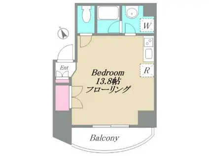 FIRST-A虎ノ門 ファーストエー虎ノ門(ワンルーム/8階)の間取り写真