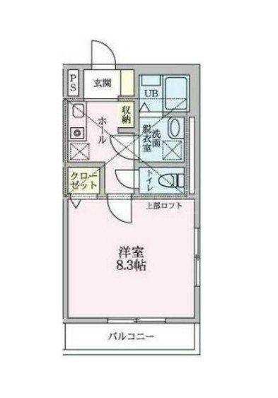 グリーンヒル光ヶ丘(1K/1階)の間取り写真