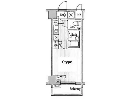 GRACE WASEDA(1K/7階)の間取り写真