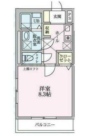 グリーンヒル光ヶ丘(1K/1階)の間取り写真