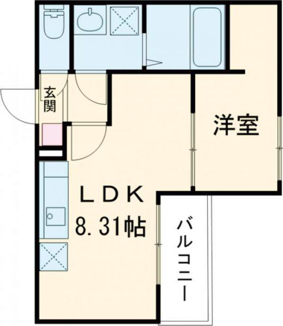 セブンプロート海田栄町(1LDK/1階)の間取り写真