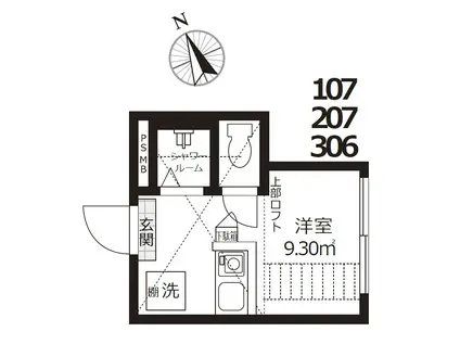 PONT DU GARD(ワンルーム/1階)の間取り写真