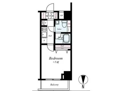 プレール・ドゥーク木場駅前(1K/9階)の間取り写真