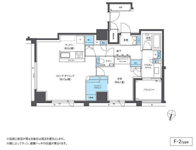 CLUB NEXUS 大濠西(1LDK/3階)の間取り写真