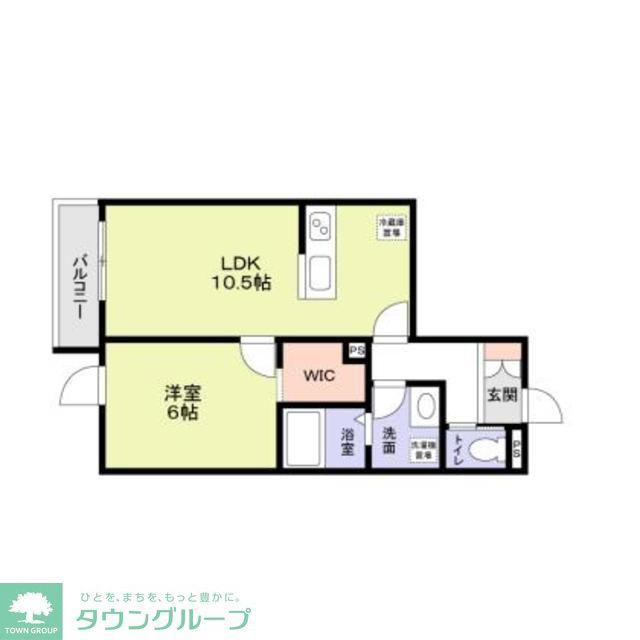 MITSUIKE GARDEN(1LDK/1階)の間取り写真
