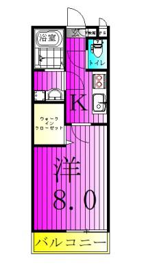 リブリ旭町(1K/1階)の間取り写真