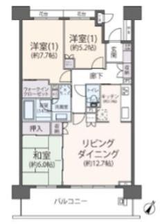 開成庭園の杜パレットガーデン四番館(3LDK/11階)の間取り写真