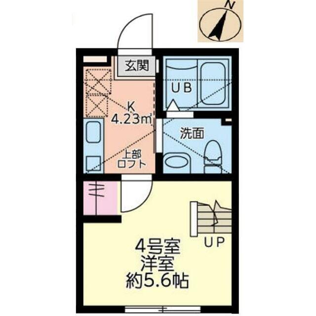 陽だまりテラス縁さがみ野(1K/1階)の間取り写真