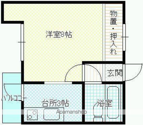 BOX石川(1K/4階)の間取り写真