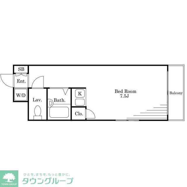 SKメゾン(ワンルーム/4階)の間取り写真