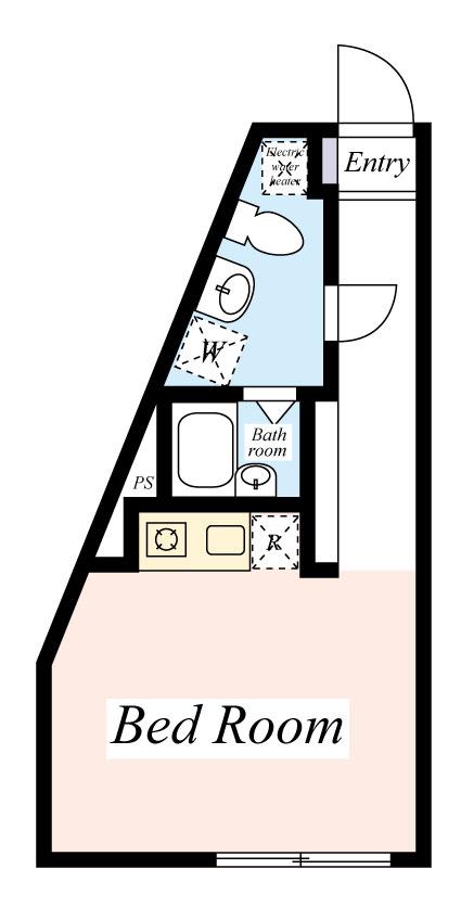 T-CASTLE恵比寿(ワンルーム/4階)の間取り写真