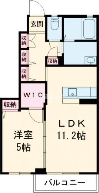 ピュアステージ(1LDK/1階)の間取り写真
