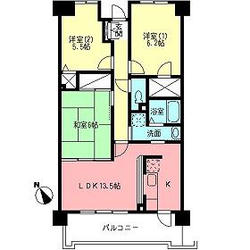 アンクラージュ(3LDK/2階)の間取り写真