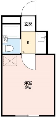 リード岡崎248(1K/4階)の間取り写真