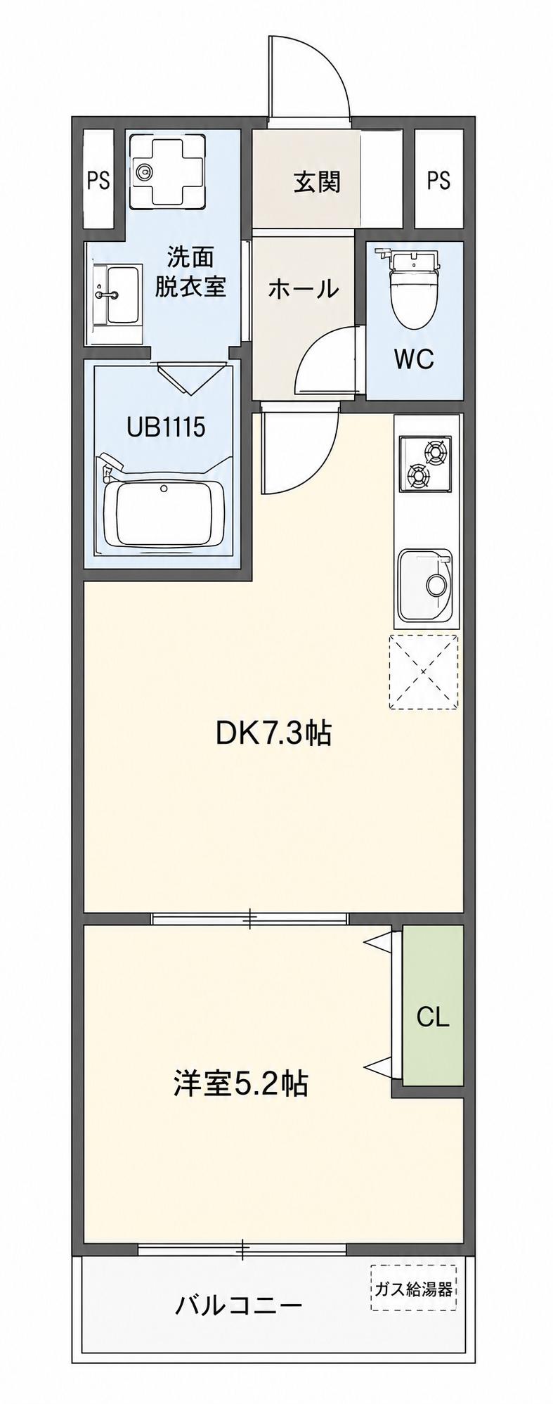 アート北巽(1LDK/3階)の間取り写真