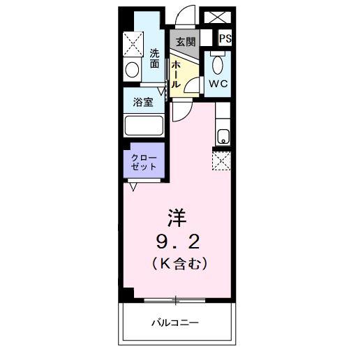 ミレニアムパレスII(ワンルーム/2階)の間取り写真