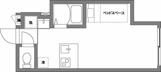 FILIA北千住(ワンルーム/1階)の間取り写真