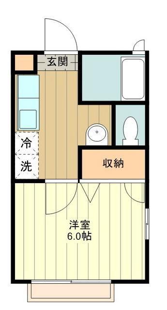 サンビューハイツ(1K/1階)の間取り写真