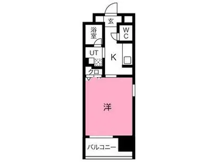 HANANOKI RISE(1K/9階)の間取り写真