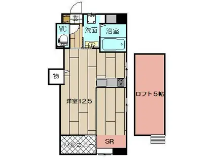 LUMINOUS AI清水(ワンルーム/7階)の間取り写真