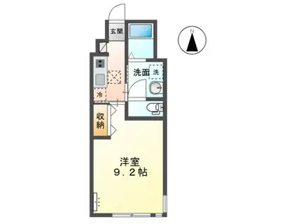 ファインパレスSUWA-I(1K/1階)の間取り写真