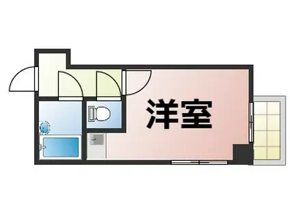 アパートメント新深江(1K/5階)の間取り写真