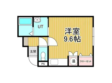 ラフィーネ水元(ワンルーム/2階)の間取り写真