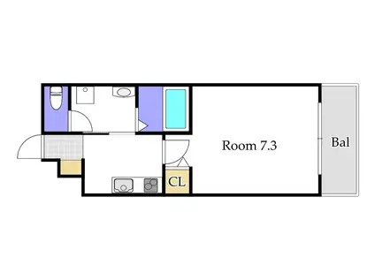 グレイス厚生町(1K/1階)の間取り写真