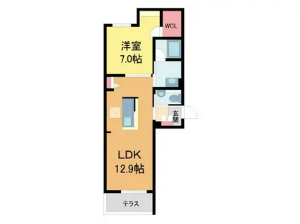 ARIETTA西宮(1LDK/3階)の間取り写真